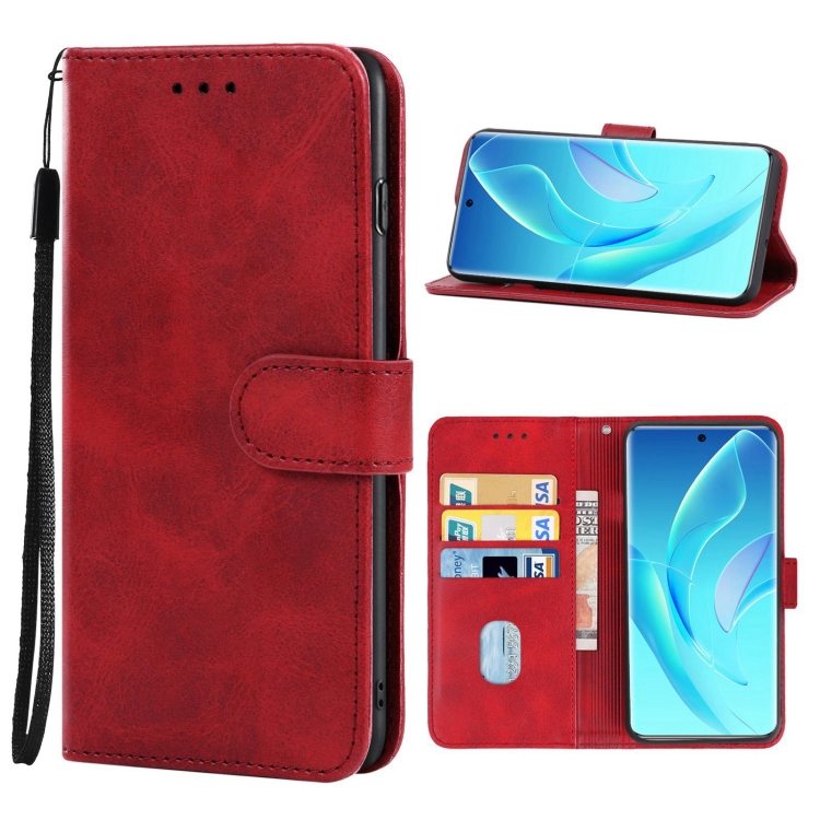 

For Honor 60 Pro Leather Phone Case(Red)