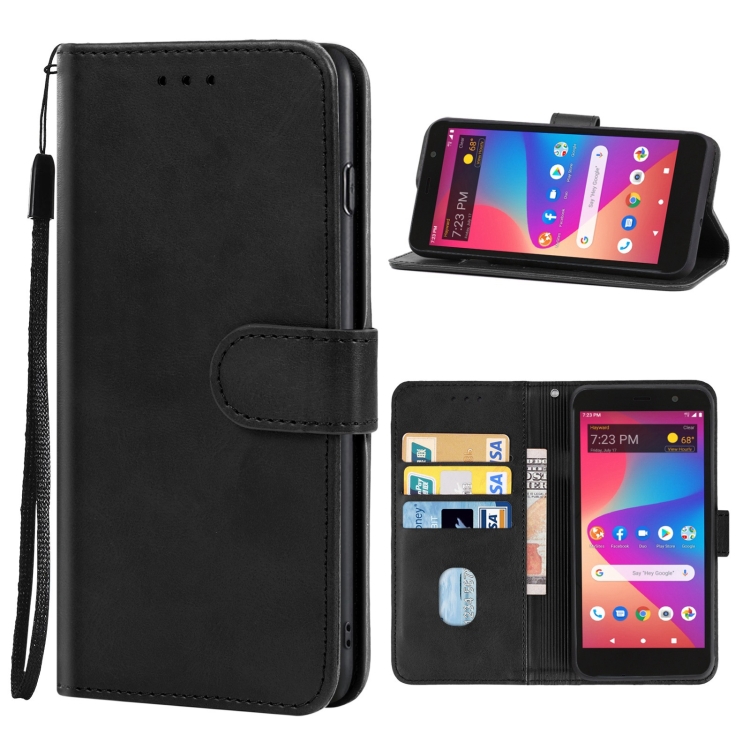 

For BLU View 2 B130DL Leather Phone Case(Black)