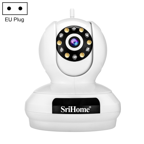 SriHome SP019 Gourd Shaped Full Color Night Vision 5MP Ultra HD Dual-band WiFi Camera, EU Plug