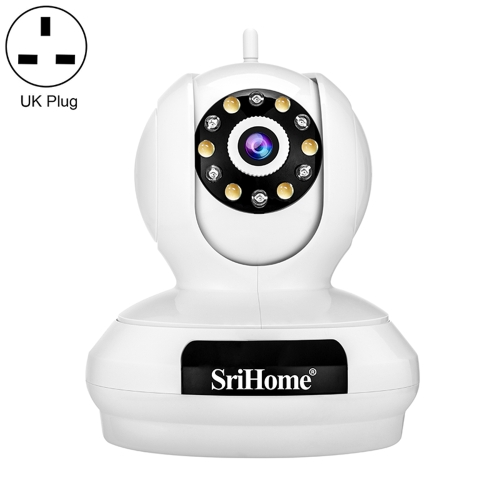 

SriHome SP019 Gourd Shaped Full Color Night Vision 5MP Ultra HD Dual-band WiFi Camera, UK Plug
