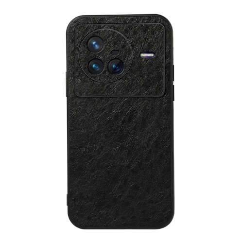 

For vivo X80 Crazy Horse Texture PU Leather Phone Case(Black)