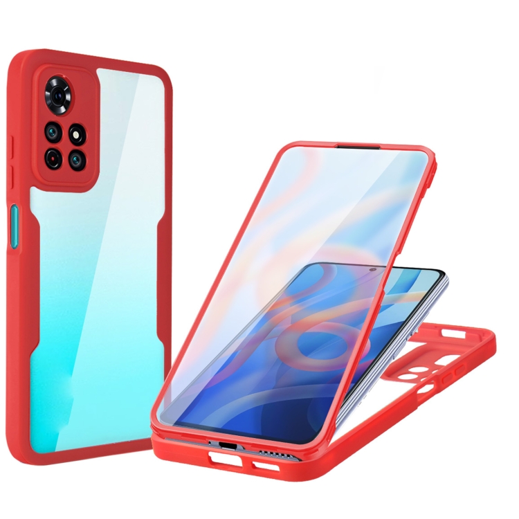 

For Xiaomi Redmi Note 11 Acrylic + TPU 360 Degrees Full Coverage Phone Case(Red)