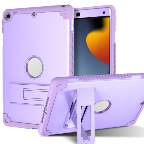 

PC+Silicone Holder Tablet Case For iPad 10.2 2020 / 2019(Purple)