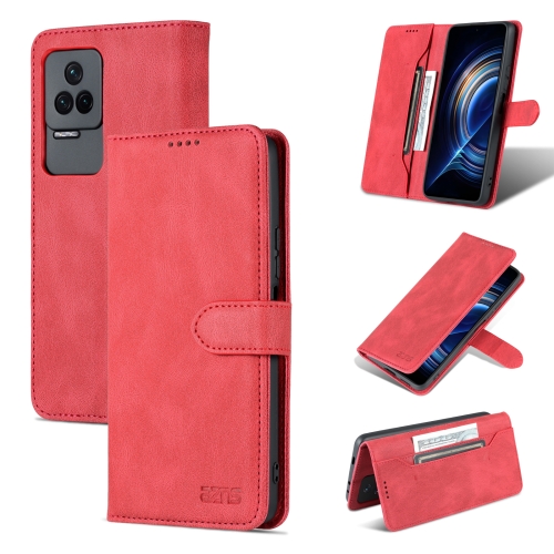 

For Xiaomi Redmi K50/K50 Pro AZNS Dream II Skin Feel Horizontal Flip Leather Case(Red)