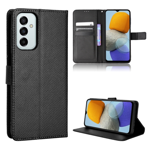 

For Samsung Galaxy M23 5G Diamond Texture Leather Phone Case(Black)