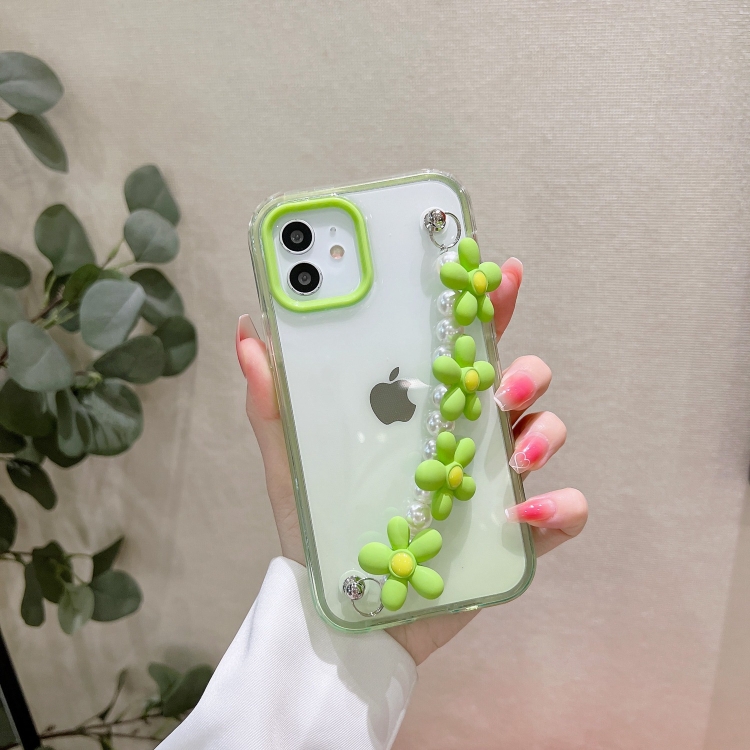 

Gradient Flower Bracelet Phone Case For iPhone 11 Pro Max(Green)
