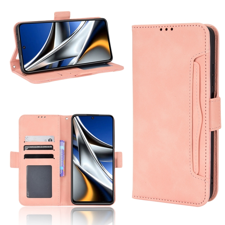 

For Xiaomi Poco M4 Pro 4G Skin Feel Calf Pattern Leather Phone Case(Pink)