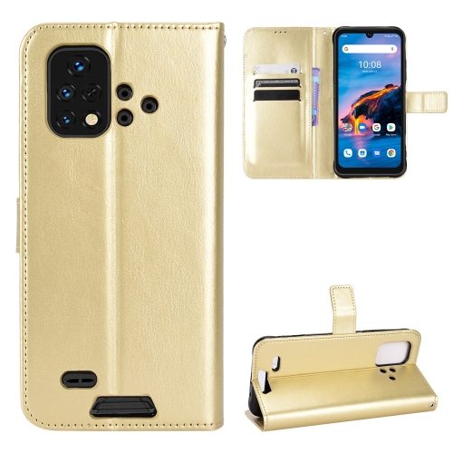 

For Umidigi Bison X10G / X10G NFC Crazy Horse Texture Horizontal Flip Phone Leather Case(Gold)