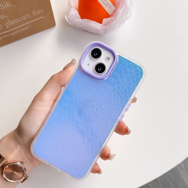 

Laser Crocodile Pattern Phone Case For iPhone 11 Pro Max(Purple)