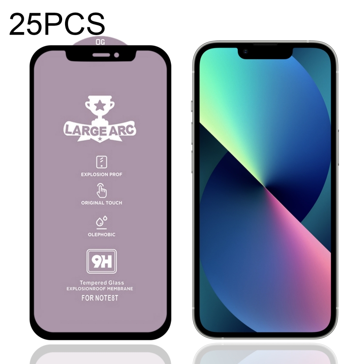 

25 PCS 9H HD Alumina Tempered Glass Film For iPhone 13 mini