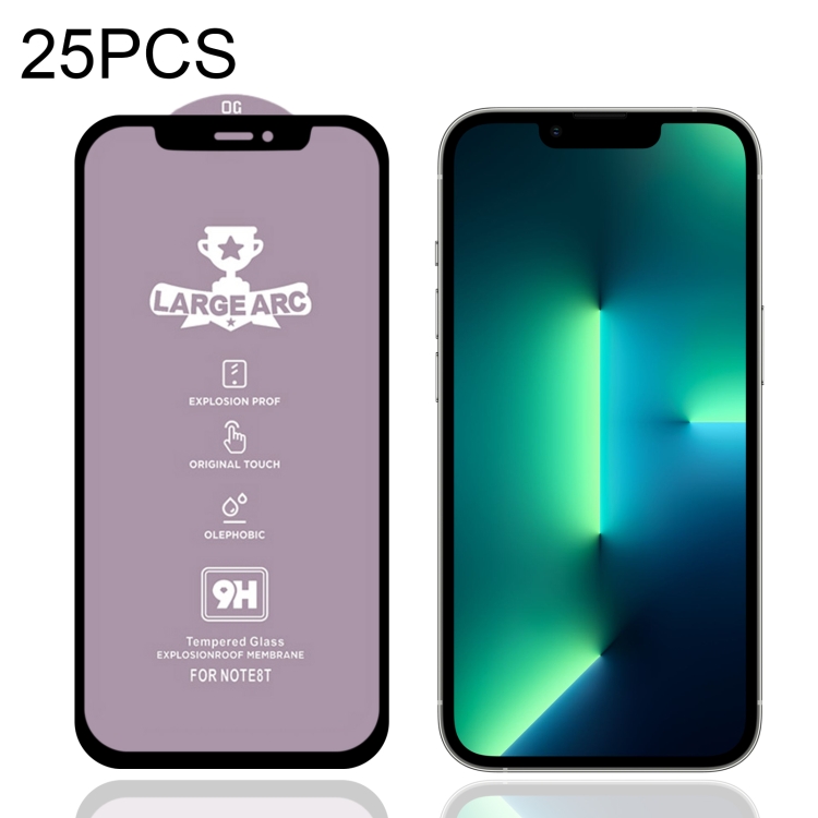 

25 PCS 9H HD Alumina Tempered Glass Film For iPhone 13 Pro Max
