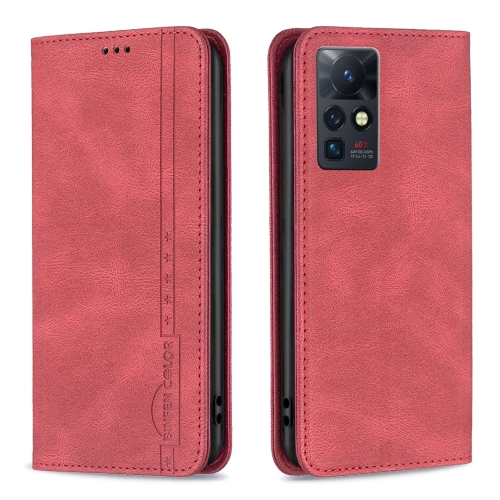 

For Infinix Zero X / X Pro Magnetic RFID Blocking Anti-Theft Leather Phone Case(Red)