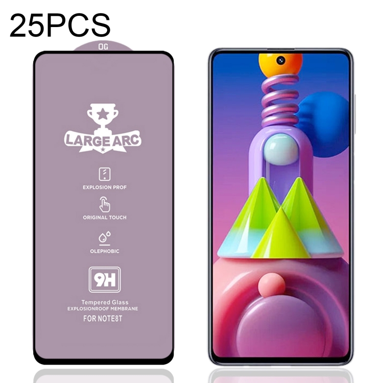 

25 PCS 9H HD Alumina Tempered Glass Film For Samsung Galaxy M51