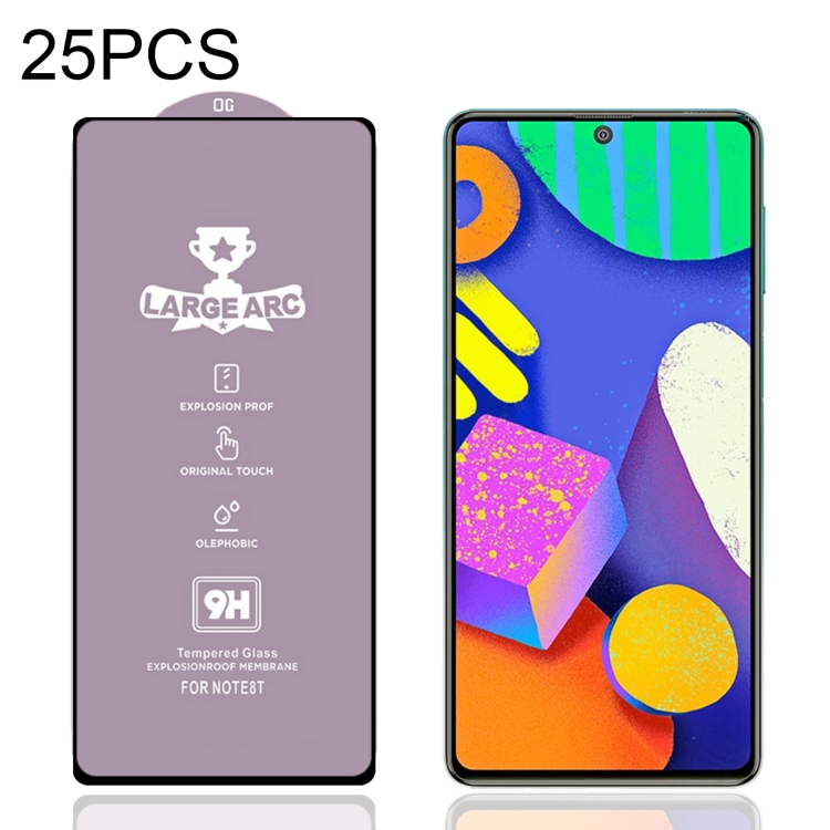 

25 PCS 9H HD Alumina Tempered Glass Film For Samsung Galaxy F62