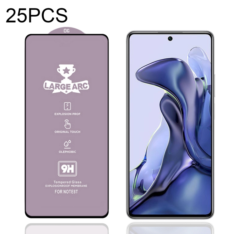 

25 PCS 9H HD Alumina Tempered Glass Film For Xiaomi Mi 11T