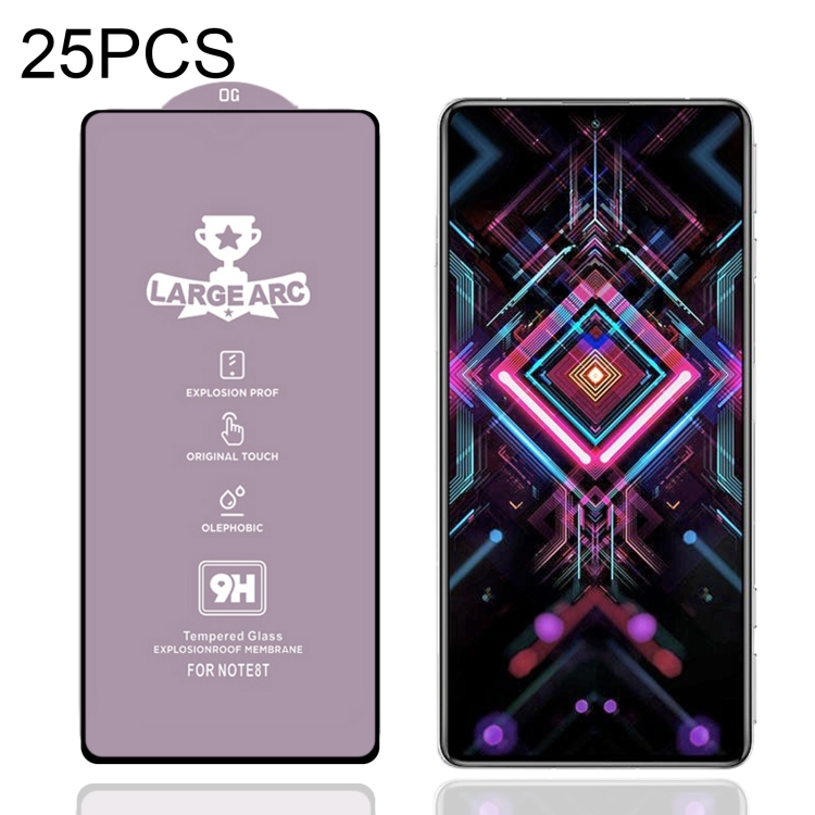 

25 PCS 9H HD Alumina Tempered Glass Film For Xiaomi Redmi K40 Gaming