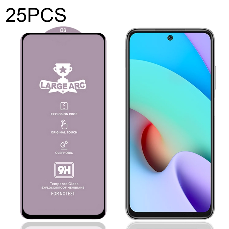 

25 PCS 9H HD Alumina Tempered Glass Film For Xiaomi Redmi Note 11 4G
