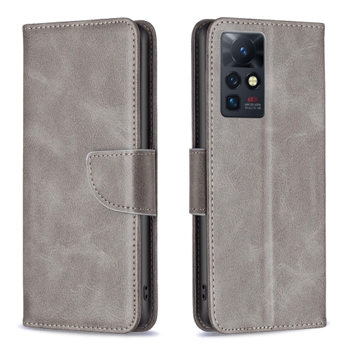 

For Infinix Zero X / X Pro Lambskin Texture Leather Phone Case(Grey)