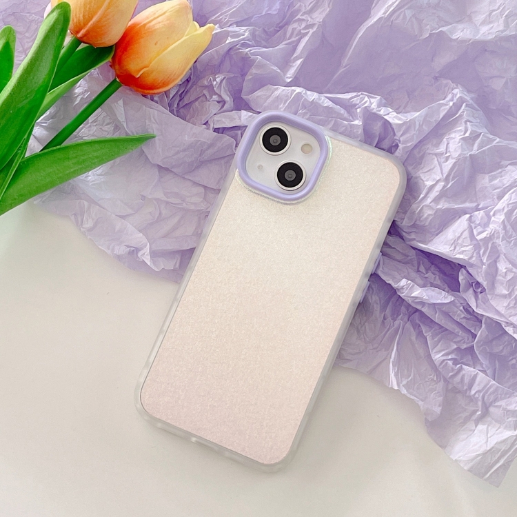 

Laser Pearlescent Glitter Phone Case For iPhone 13 Pro(Purple)