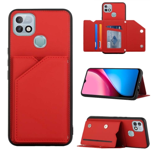 

For Infinix Hot 10i / Smart 5 Pro Skin Feel PU + TPU + PC Phone Case(Red)