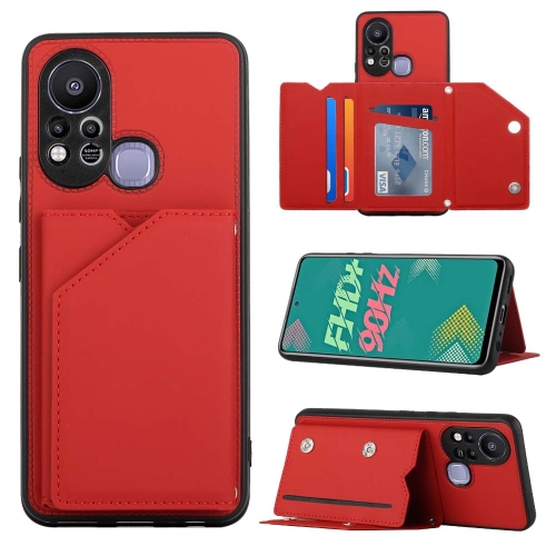 

For Infinix Hot 11S Skin Feel PU + TPU + PC Phone Case(Red)