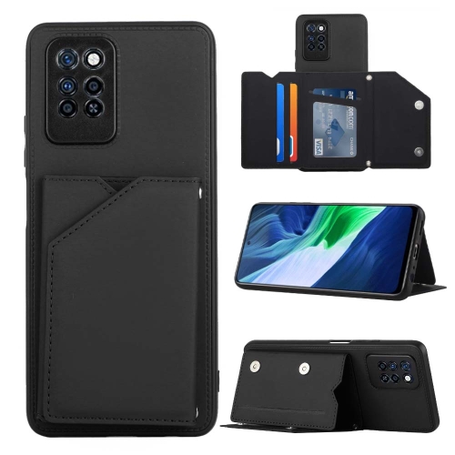 

For Infinix Note 10 Pro Skin Feel PU + TPU + PC Phone Case(Black)