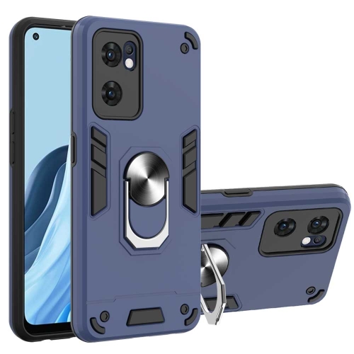 

For OPPO Reno7 5G Foreign Version Armour Series PC + TPU Phone Case(Blue)