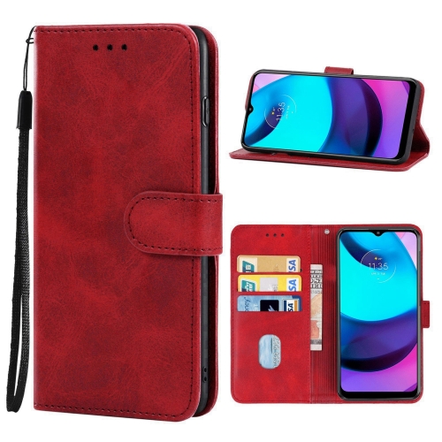 

For Motorola Moto E20 / E30 / E40 & Lenovo K14 Plus Leather Phone Case(Red)