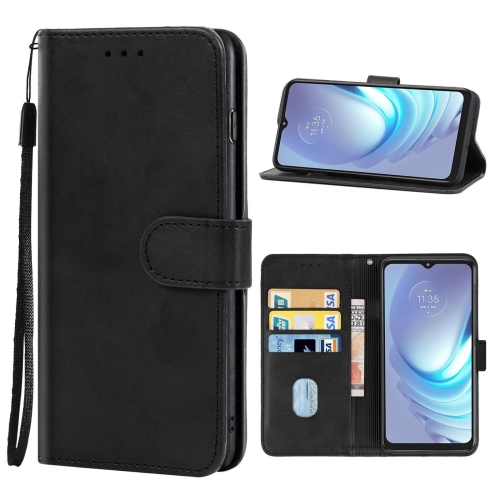 

For Motorola Moto G50 4G Leather Phone Case(Black)