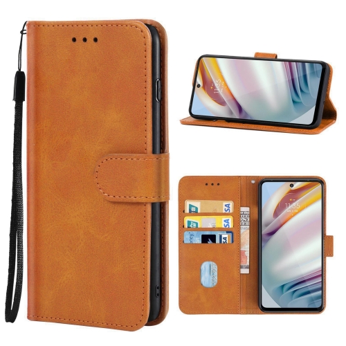 

For Motorola Moto G60 / G40 Fusion Leather Phone Case(Brown)