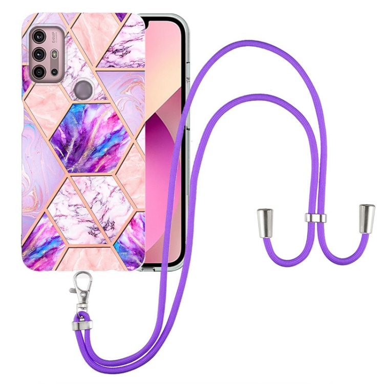 Monwutong Funda De Teléfono Para Moto G30/G20/G10, TPU Con Protección Anticaídas, Efecto Purpurina, Color Rosa
