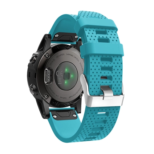 

For Garmin Fenix 5S Silicone Watch Band(Official Blue)