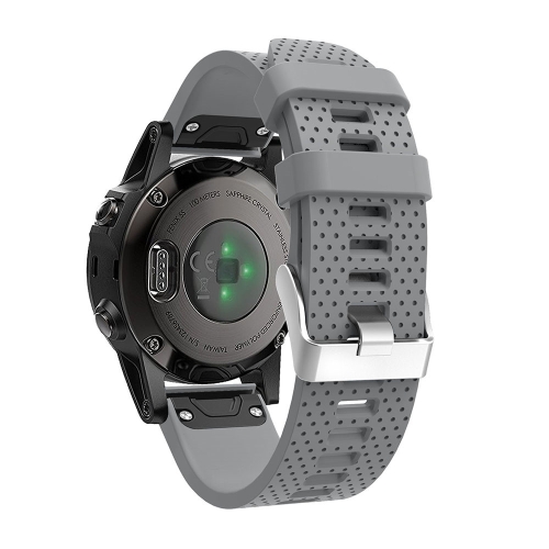 

For Garmin Fenix 5S Silicone Watch Band(Gray)