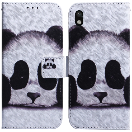 

For Sony Xperia Ace III Coloured Drawing Leather Phone Case(Panda)