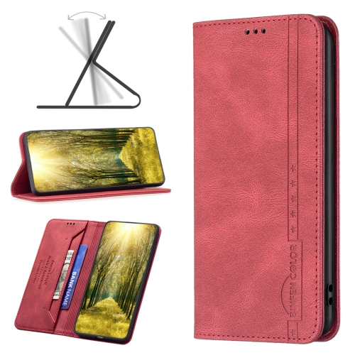 

For Infinix Hot 11s NFC Magnetic RFID Anti-Theft Leather Phone Case(Red)