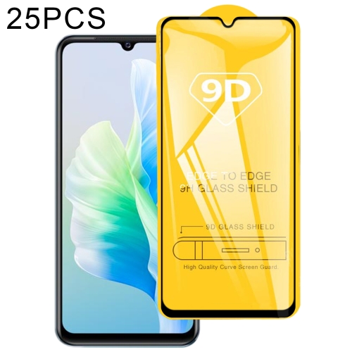 

25 PCS 9D Full Glue Screen Tempered Glass Film For vivo V23e 4G / 5G