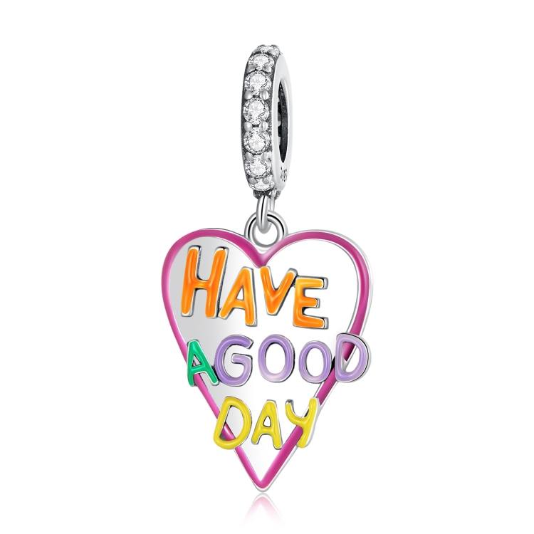 

S925 Sterling Silver Heart Letter Pendant DIY Bracelet Necklace Accessories