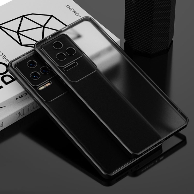 

For Xiaomi Redmi K40S Electroplated Frosted Phone Case(Black)
