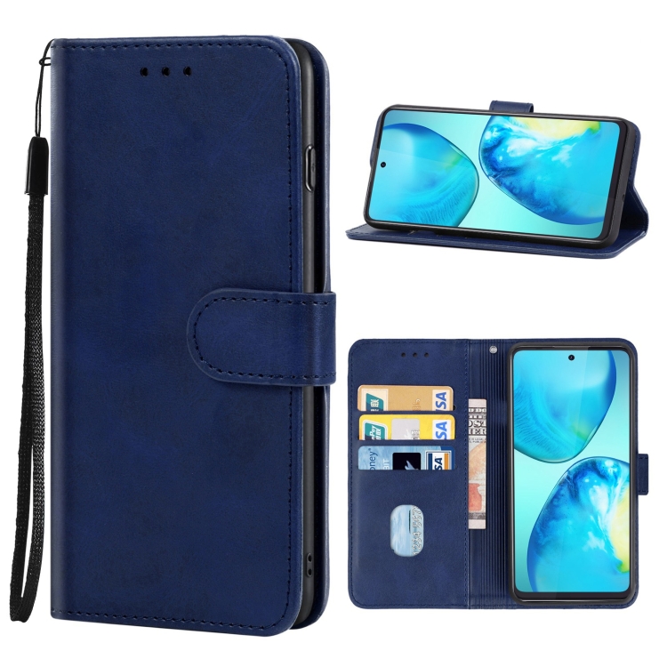 

For Infinix Note 10 Pro Leather Phone Case(Blue)