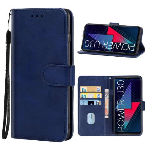 

For Wiko Power U30 Leather Phone Case(Blue)