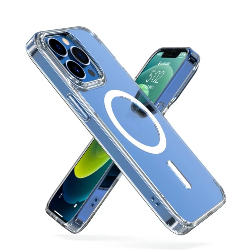 

For iPhone 13 Pro Mutural Jingtou Series Magnetic PC + TPU Phone Case (Clear)