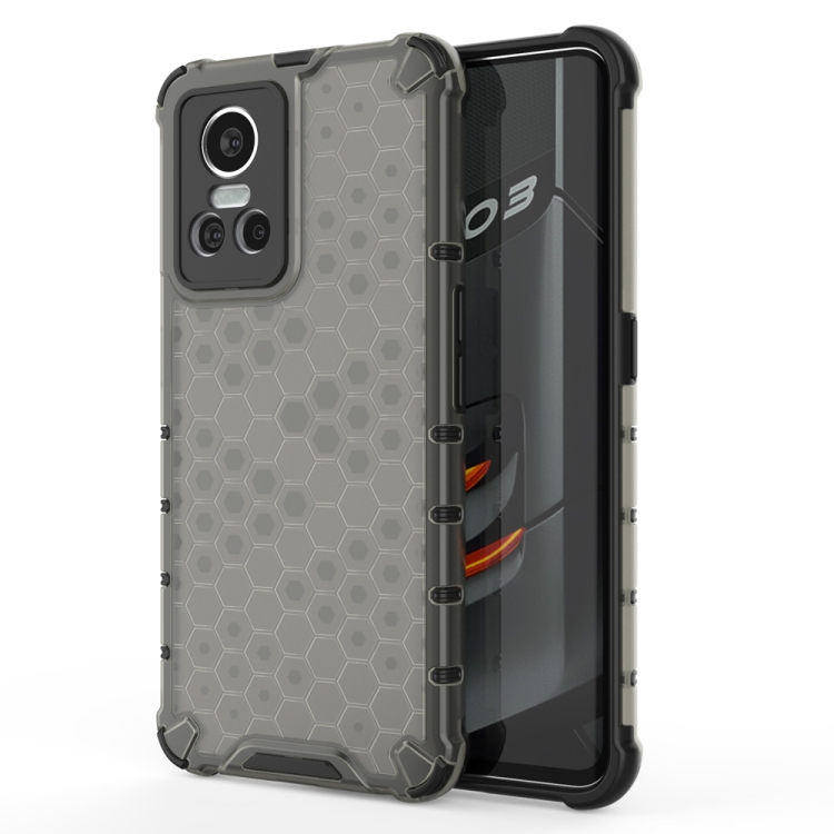 

For OPPO Realme GT Neo3 5G China Shockproof Honeycomb PC + TPU Protective Case(Black)