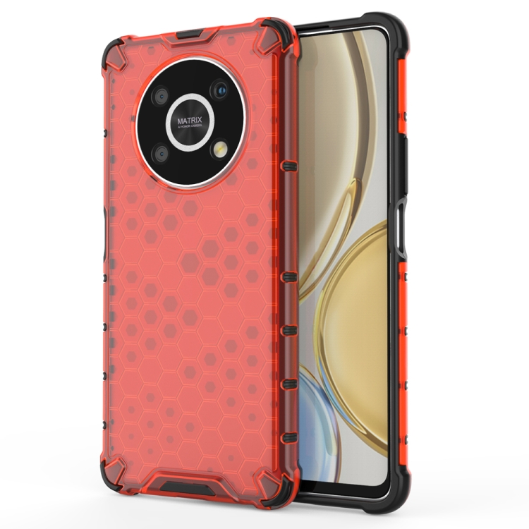 

For Honor X30 Shockproof Honeycomb PC + TPU Protective Case(Red)