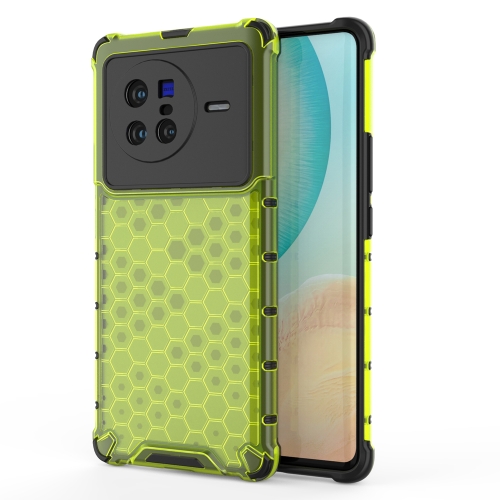

For vivo X80 5G China Shockproof Honeycomb PC + TPU Protective Case(Green)