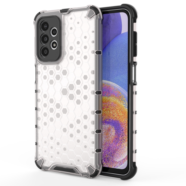

For Samsung Galaxy A23 Shockproof Honeycomb PC + TPU Protective Case(White)