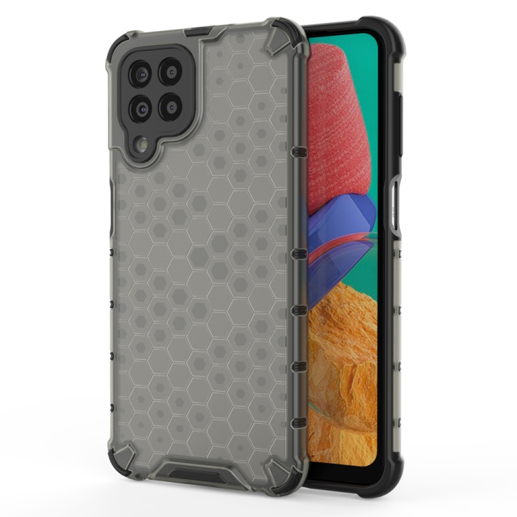 

For Samsung Galaxy M33 5G Global Shockproof Honeycomb PC + TPU Protective Case(Black)