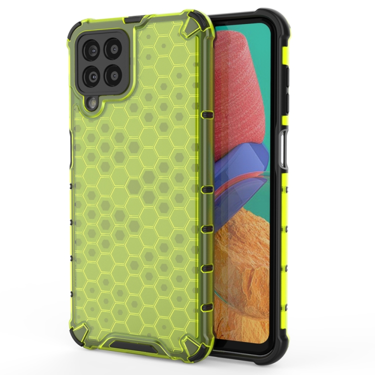 

For Samsung Galaxy M33 5G Shockproof Honeycomb PC + TPU Protective Case(Green)