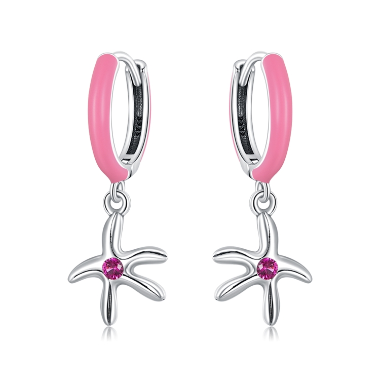 

S925 Sterling Silver Delicate Starfish Ear Buckle Women Earrings