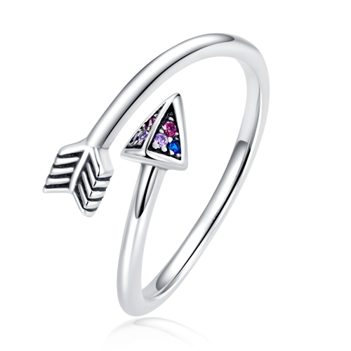 

S925 Sterling Silver Arrow Of Love Women Open Ring