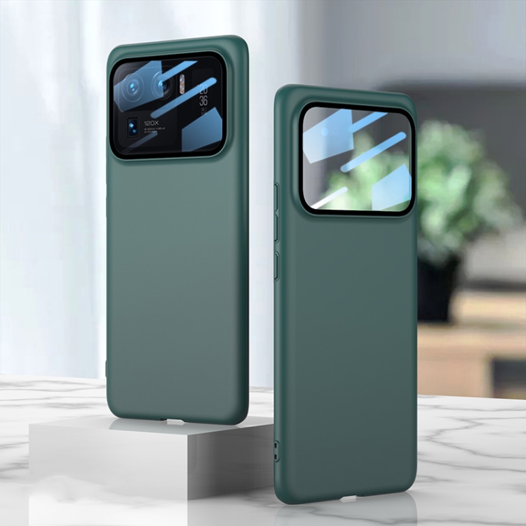 

For Xiaomi Mi 11 Ultra GKK Ultra-thin Full Coverage Protective Case with Back Camera Lens Film(Dark Night Green)